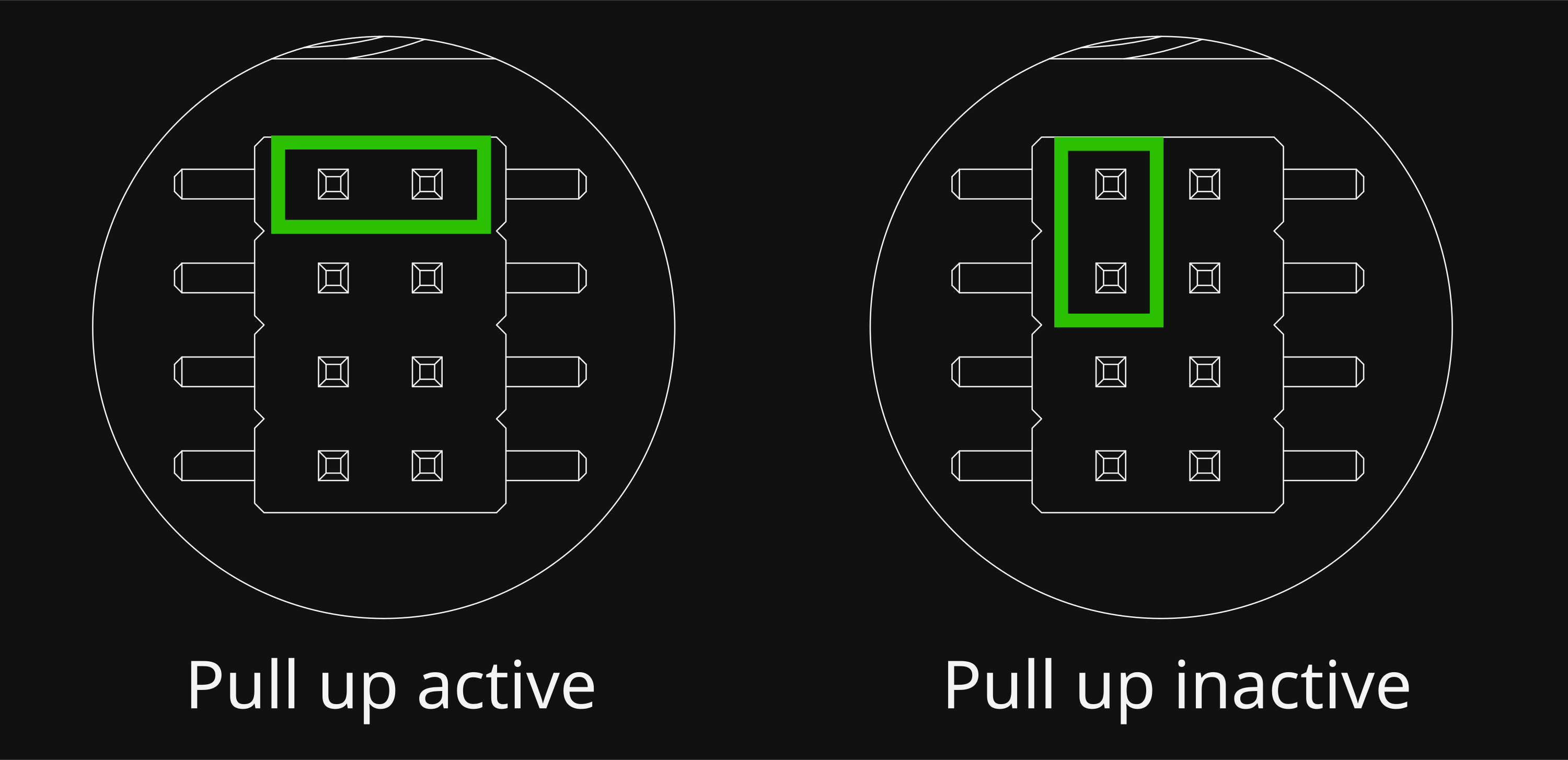 Prunt Board 3 fan pull-up jumper active position
