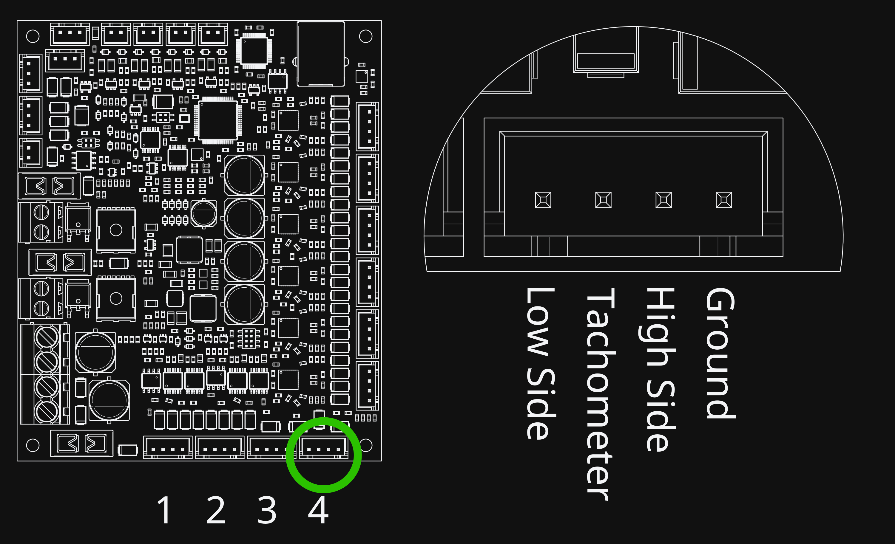 Prunt Board 3 fan connectors