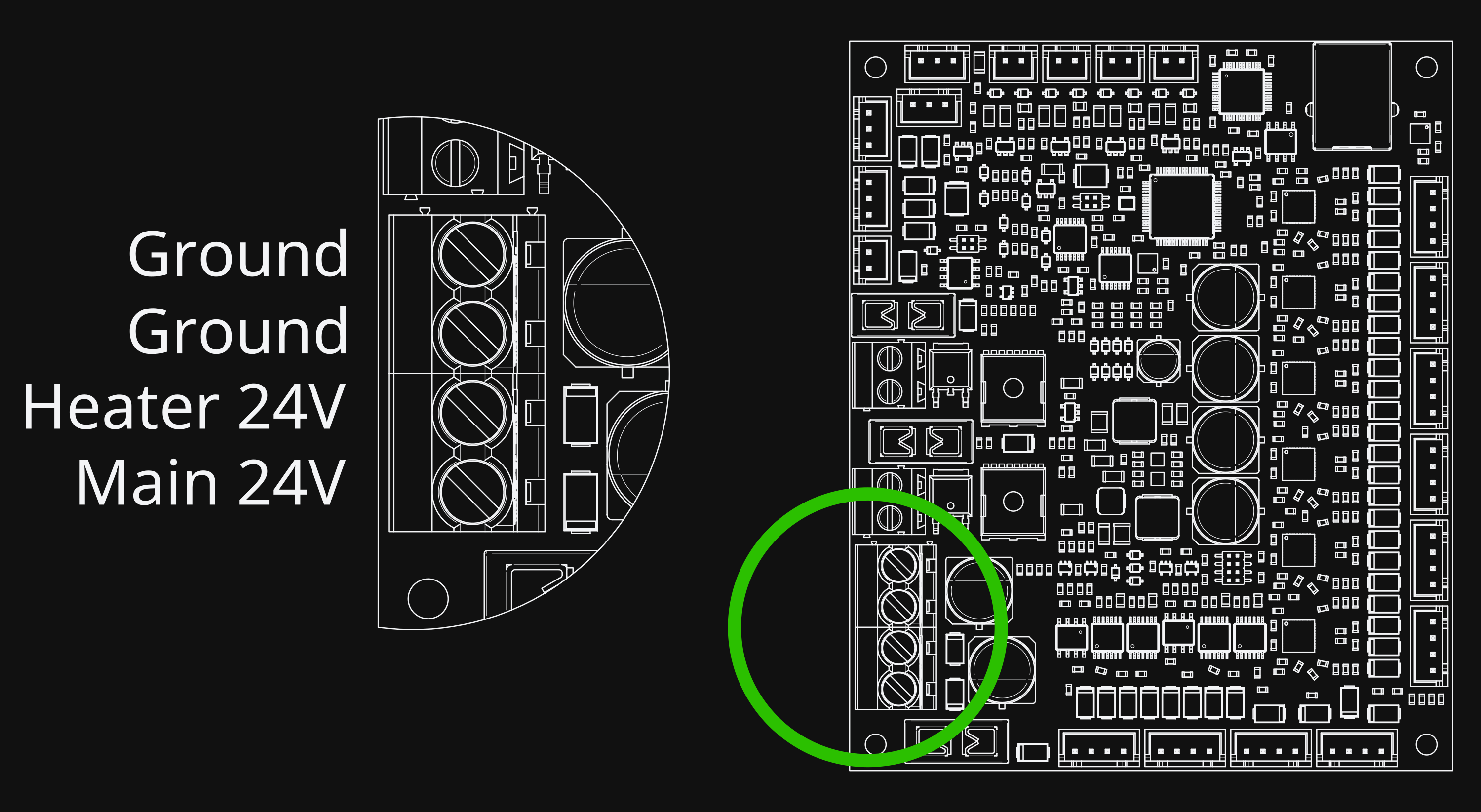 Prunt Board 3 power input