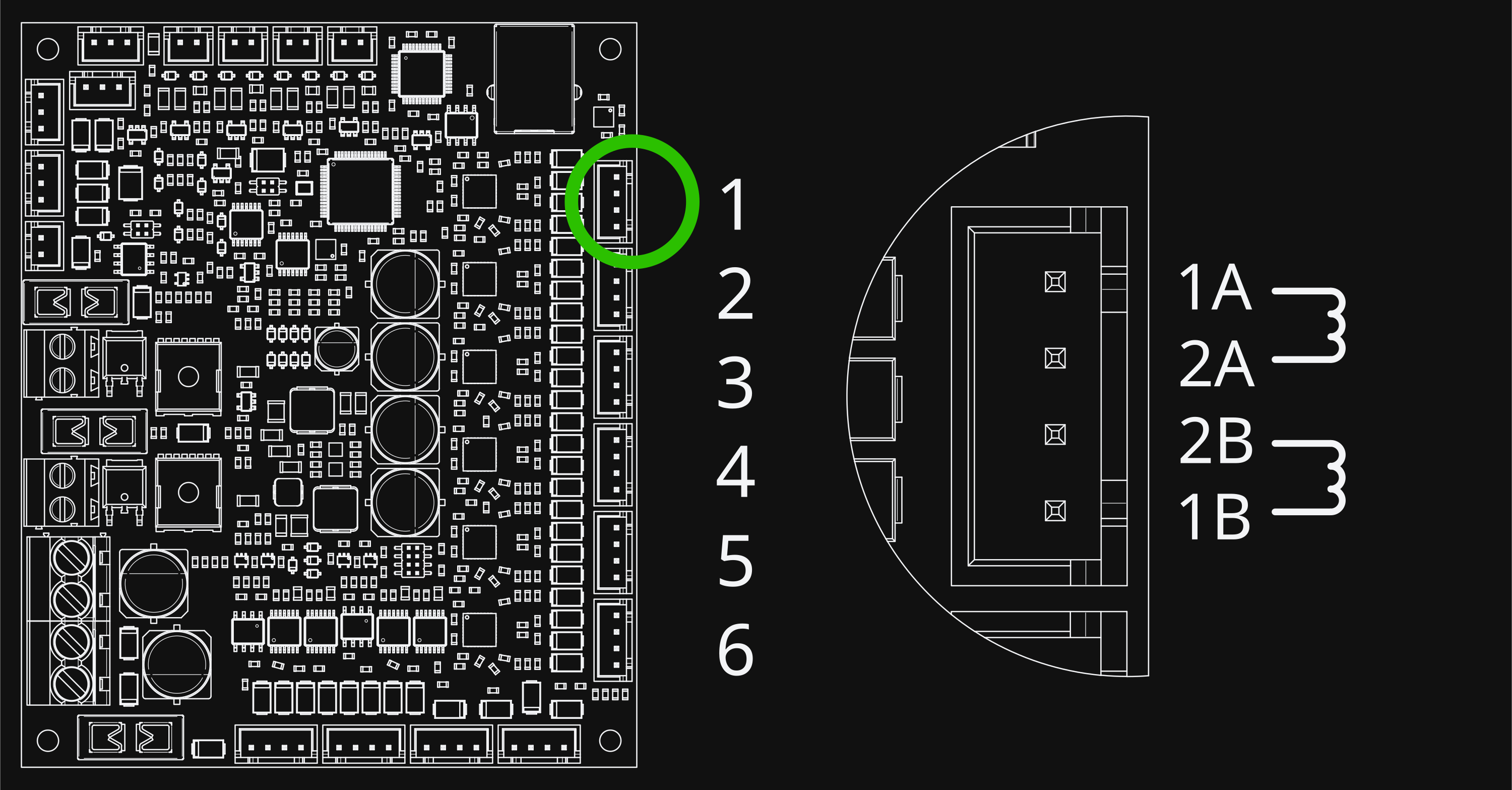 Prunt Board 3 stepper connectors