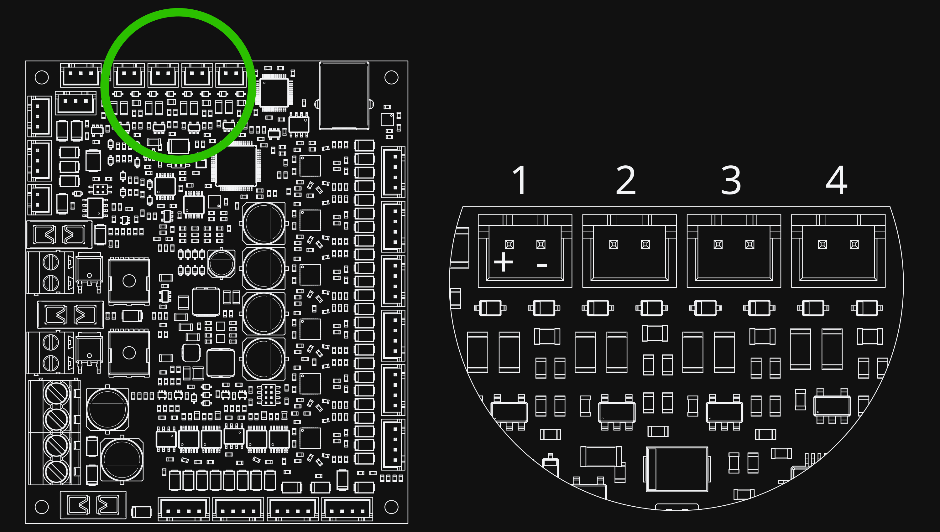 Prunt Board 3 thermistor connectors