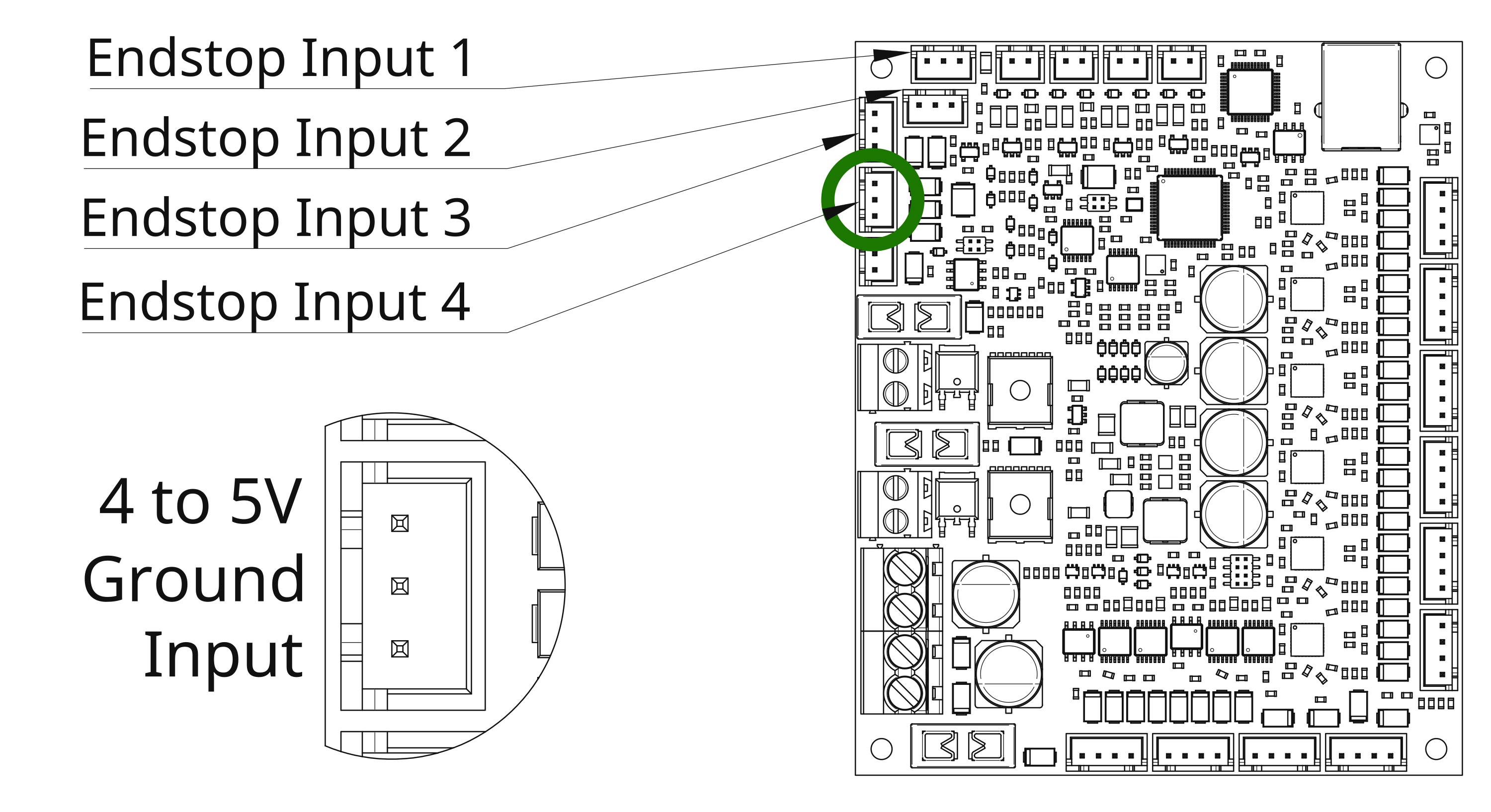 Prunt Board 3 endstop connectors