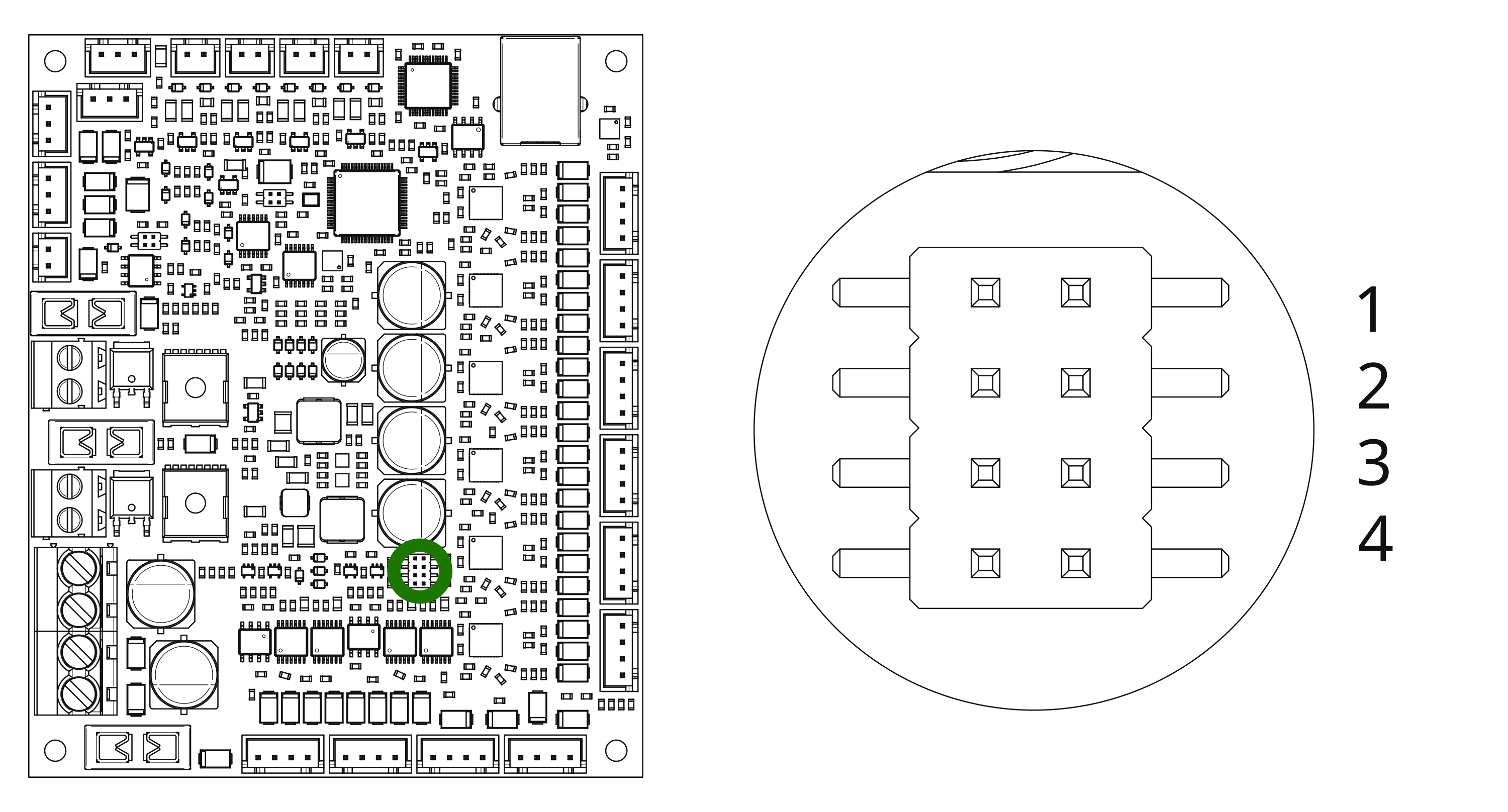 Prunt Board 3 fan pull-up jumper positions