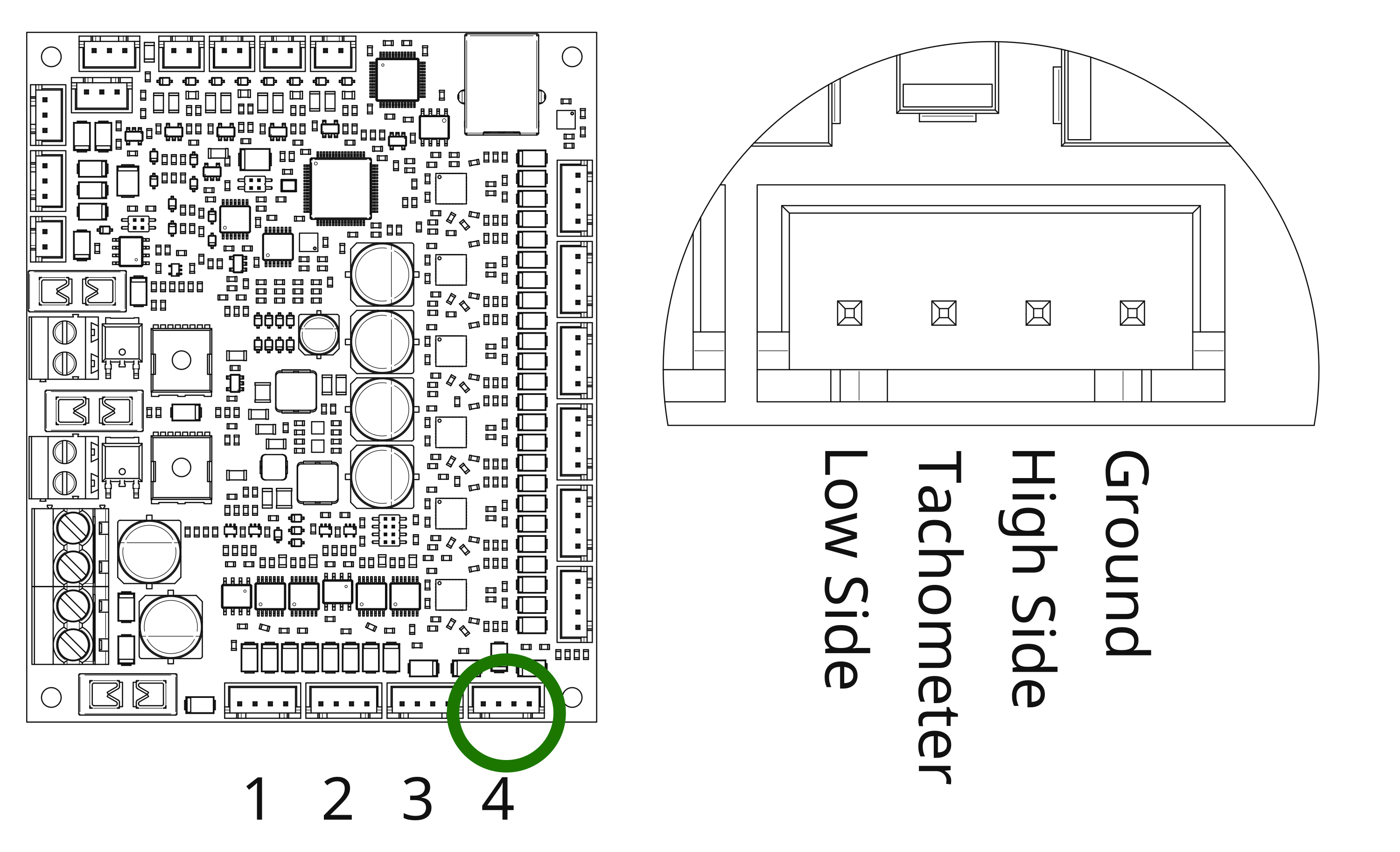 Prunt Board 3 fan connectors