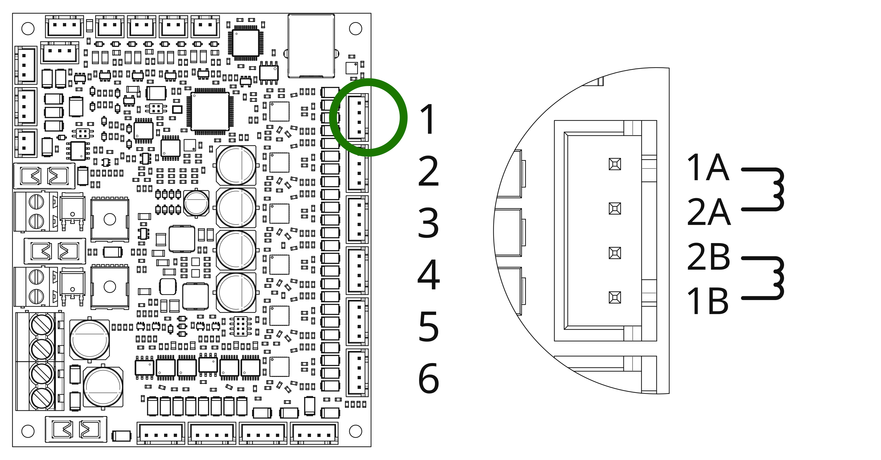 Prunt Board 3 stepper connectors